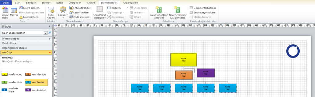 Organigramm Visio Training